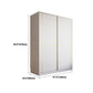 White Modern Style Wardrobe Cabinet Engineered Wood Wardrobe with Clothing Rod Clearhalo 'Armoires & Wardrobes' 'armoires_wardrobes' 'Bedroom Furniture' 'furn' 'furn_armoires_wardrobes' 'Furniture' 5358447