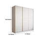 White Modern Style Wardrobe Cabinet Engineered Wood Wardrobe with Clothing Rod Clearhalo 'Armoires & Wardrobes' 'armoires_wardrobes' 'Bedroom Furniture' 'furn' 'furn_armoires_wardrobes' 'Furniture' 5358450