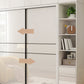 White Mirrored Finish Wardrobe Cabinet Modern Engineered Wood Wardrobe Clearhalo 'Armoires & Wardrobes' 'armoires_wardrobes' 'Bedroom Furniture' 'furn' 'furn_armoires_wardrobes' 'Furniture' 5358457