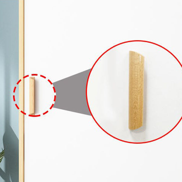 Modern Style Home Wardrobe Armoire Beech Wood and Engineered Wood Storage Wardrobe Cabinet