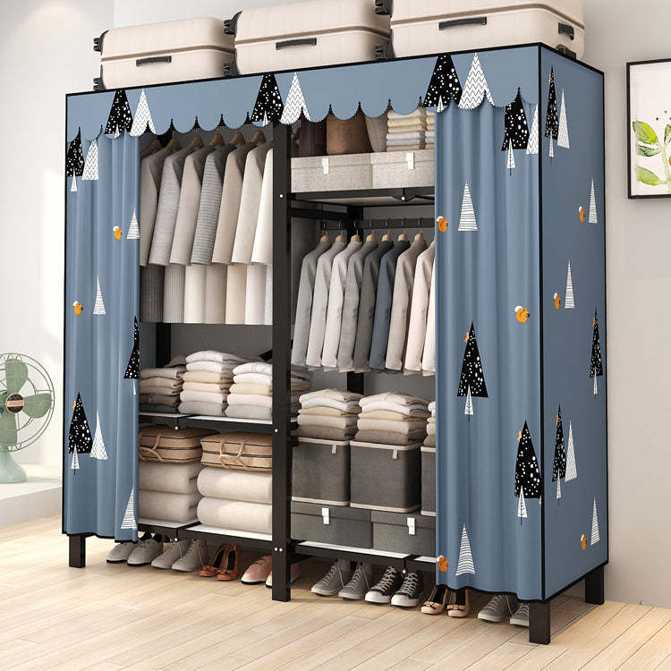 Armadio a cornice in acciaio inossidabile Armata moderno moderno armadio per il guardaroba con bordo di abbigliamento