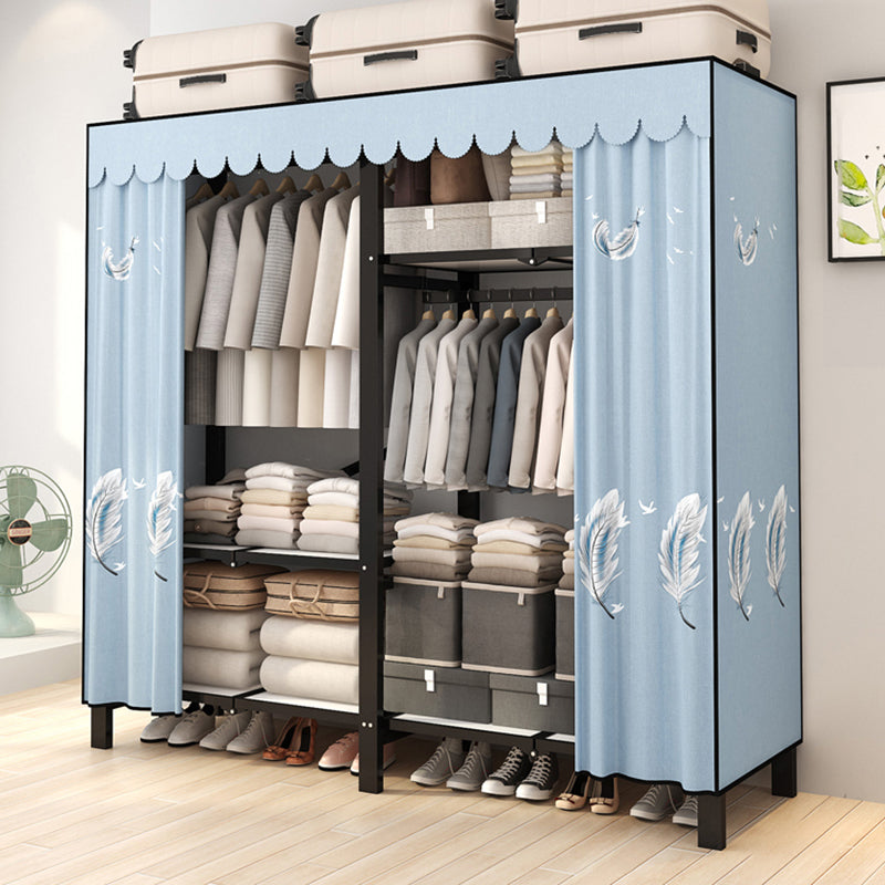 Armadio a cornice in acciaio inossidabile Armata moderno moderno armadio per il guardaroba con bordo di abbigliamento