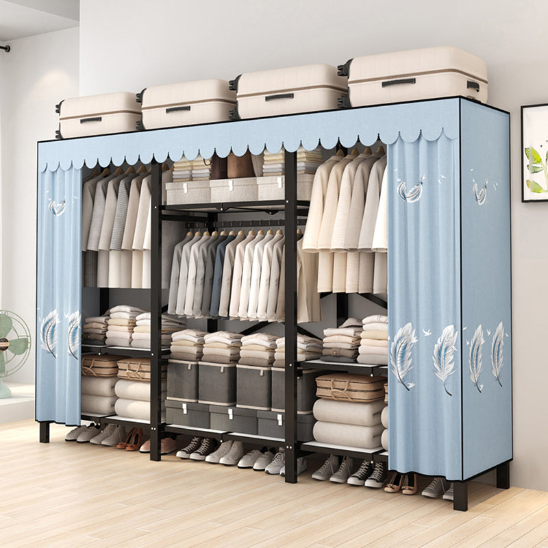 Armadio a cornice in acciaio inossidabile Armata moderno moderno armadio per il guardaroba con bordo di abbigliamento