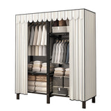 Armadio a cornice in acciaio inossidabile Armata moderno moderno armadio per il guardaroba con bordo di abbigliamento