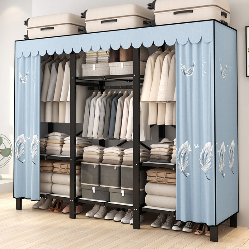 Armadio a cornice in acciaio inossidabile Armata moderno moderno armadio per il guardaroba con bordo di abbigliamento