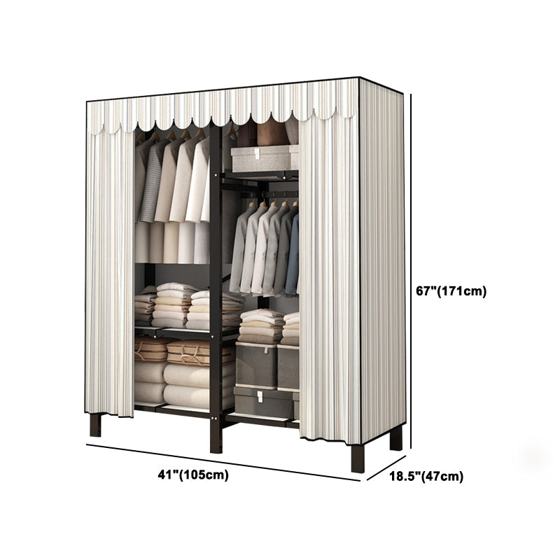 Armadio a cornice in acciaio inossidabile Armata moderno moderno armadio per il guardaroba con bordo di abbigliamento
