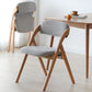 Contemporary Wood Dining Chairs Open Back Dining Side Furniture in Matte Finish for Home