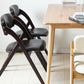 Contemporary Wood Dining Chairs Open Back Dining Side Furniture in Matte Finish for Home