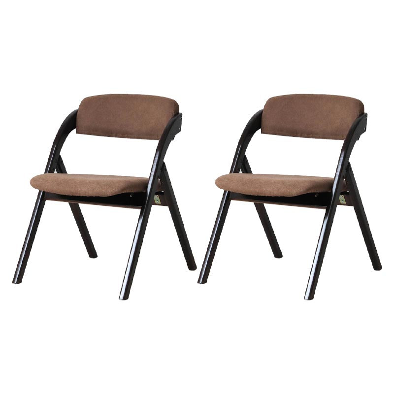 Contemporary Wood Dining Chairs Open Back Dining Side Furniture in Matte Finish for Home