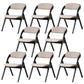 Contemporary Wood Dining Chairs Open Back Dining Side Furniture in Matte Finish for Home