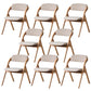 Contemporary Wood Dining Chairs Open Back Dining Side Furniture in Matte Finish for Home
