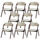 Contemporary Wood Dining Chairs Open Back Dining Side Furniture in Matte Finish for Home
