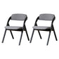 Contemporary Wood Dining Chairs Open Back Dining Side Furniture in Matte Finish for Home