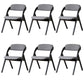 Contemporary Wood Dining Chairs Open Back Dining Side Furniture in Matte Finish for Home