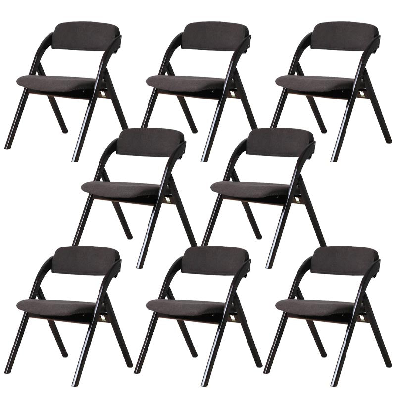 Contemporary Wood Dining Chairs Open Back Dining Side Furniture in Matte Finish for Home