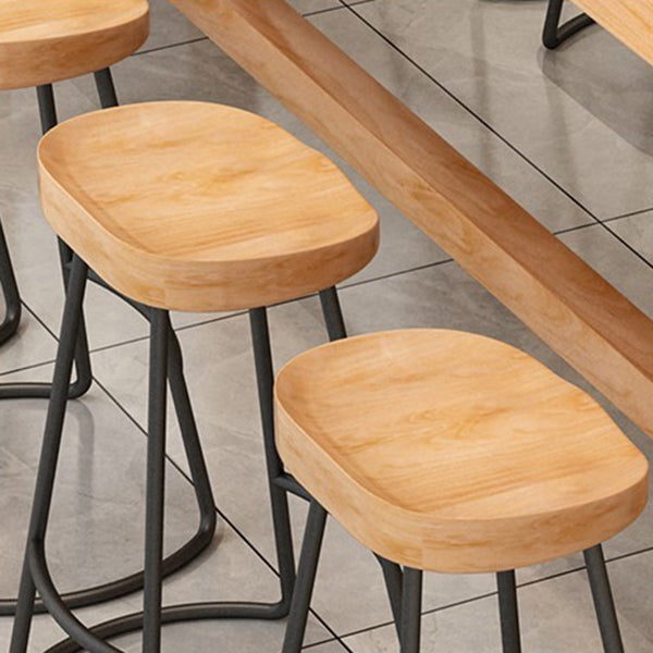Modern 1/5/6/11 Pieces Bar Table Set Rectangle Pine Wood Counter Table with High Stools Clearhalo 'Bar Furniture' 'furn' 'furn_home_bar_bar_sets' 'Furniture' 'Home Bars & Bar Sets' 'home_bar_bar_sets' 'Kitchen & Dining Furniture' 5360356