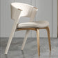 Modern Faux Leather Dining Chair Open Back Dining Side Furniture in Matte Finish Clearhalo 'Dining Chairs' 'Dining Tables & Seating' 'dining_chair' 'furn' 'furn_dining_chair' 'Furniture' 'Kitchen & Dining Furniture' 5360374