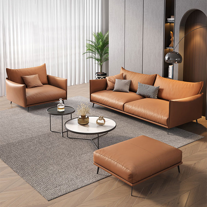 Sofá estándar de sofá de brazo de esmoquin contemporáneo con 2 almohadas para sala de estar