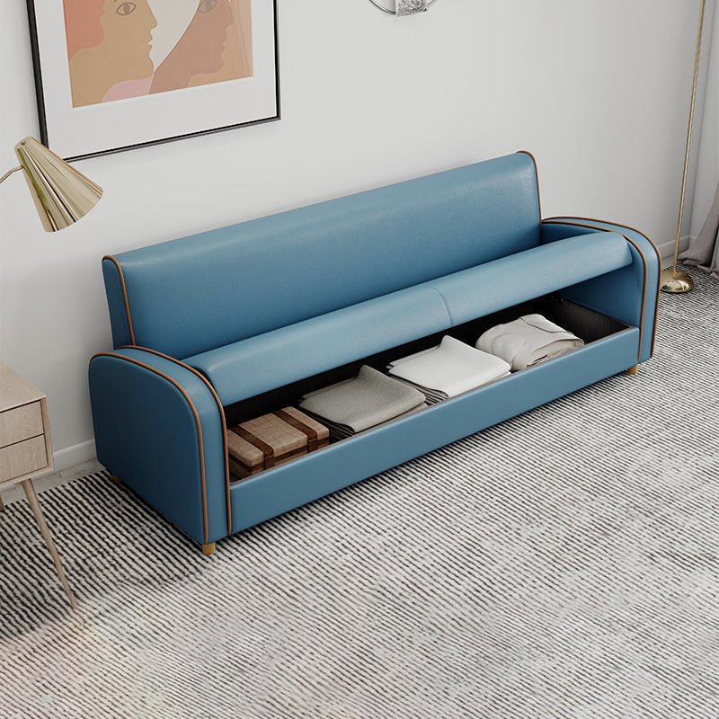 Divano a braccio inclinata in fico resistente alla macchia divano standard contemporaneo