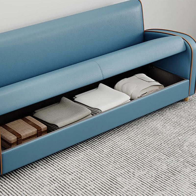 Divano a braccio inclinata in fico resistente alla macchia divano standard contemporaneo