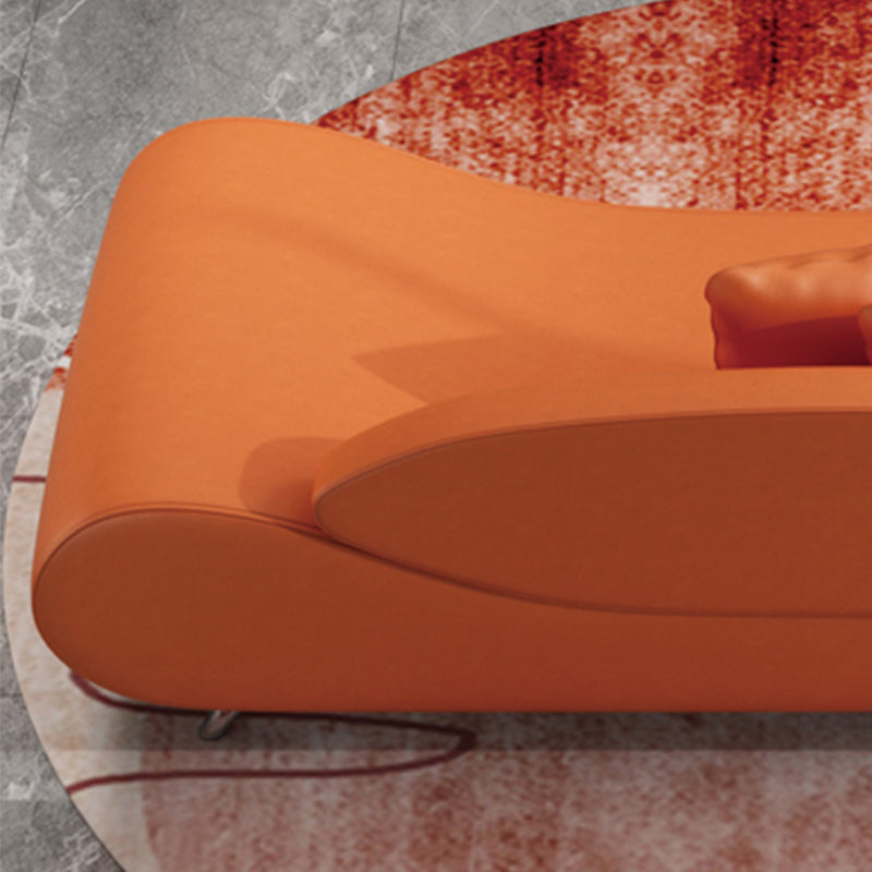 23,62 inch lang gebogen armloze bank eigentijdse bank voor woonkamer