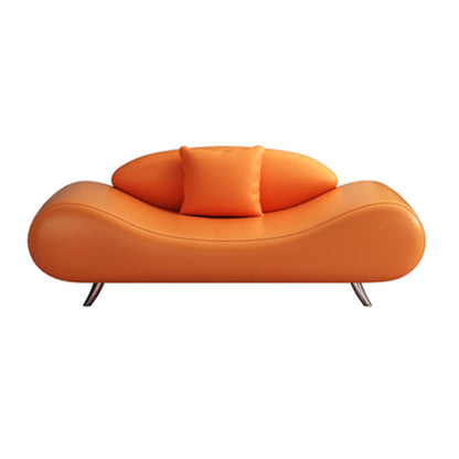 23,62 inch lang gebogen armloze bank eigentijdse bank voor woonkamer