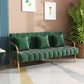 Velvet Recessed Arm Sofa Contemporary Standard Sofa with Sewn Pillow Back Blackish Green Clearhalo 'furn' 'furn_sofas' 'Furniture' 'Living Room Furniture' 'Sofa' 'sofas' 5360521