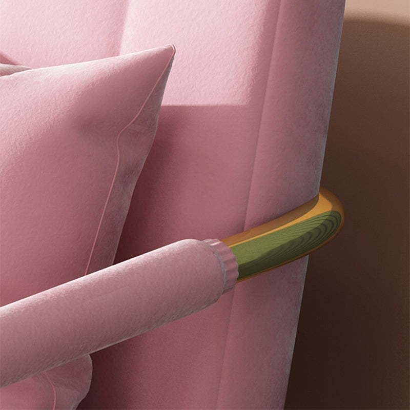 Velvet Recessed Arm Sofa Contemporary Standard Sofa with Sewn Pillow Back Clearhalo 'furn' 'furn_sofas' 'Furniture' 'Living Room Furniture' 'Sofa' 'sofas' 5360527