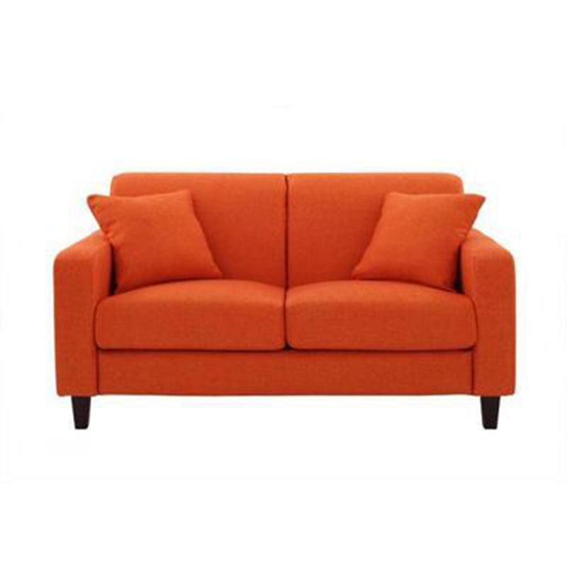 32.67 "wリネンスクエアアームソファ2つの枕と現代標準ソファ