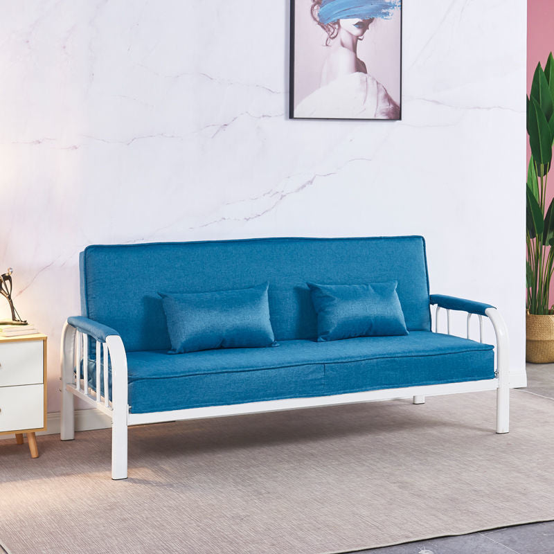 Sofá conevantable con sueño lavable con brazo cuadrado de lino con lino