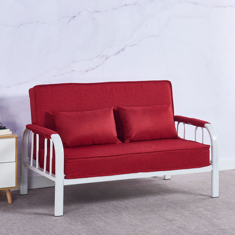 Sofá conevantable con sueño lavable con brazo cuadrado de lino con lino