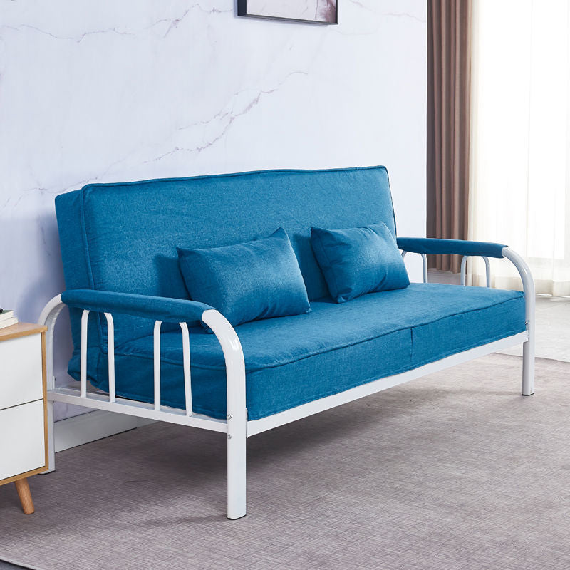 Linon contemporain carré canapé-lit convertible lavable