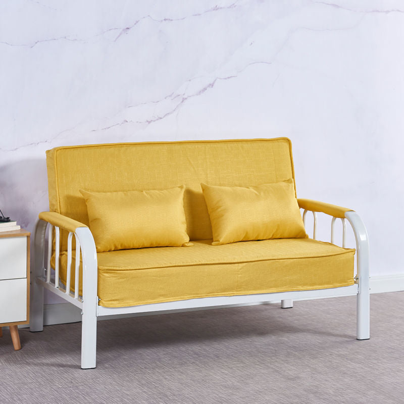 Sofá conevantable con sueño lavable con brazo cuadrado de lino con lino