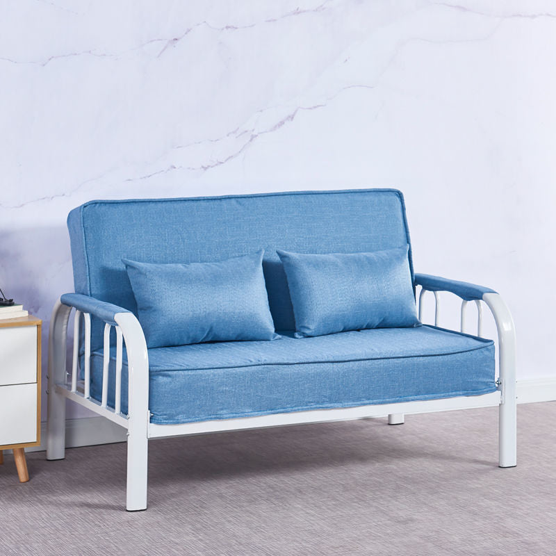 Sofá conevantable con sueño lavable con brazo cuadrado de lino con lino