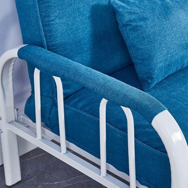 Sofá conevantable con sueño lavable con brazo cuadrado de lino con lino