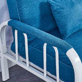 Sofá conevantable con sueño lavable con brazo cuadrado de lino con lino