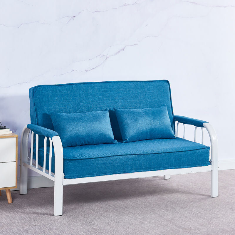 Linon contemporain carré canapé-lit convertible lavable