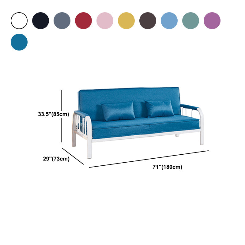 Linon contemporain carré canapé-lit convertible lavable