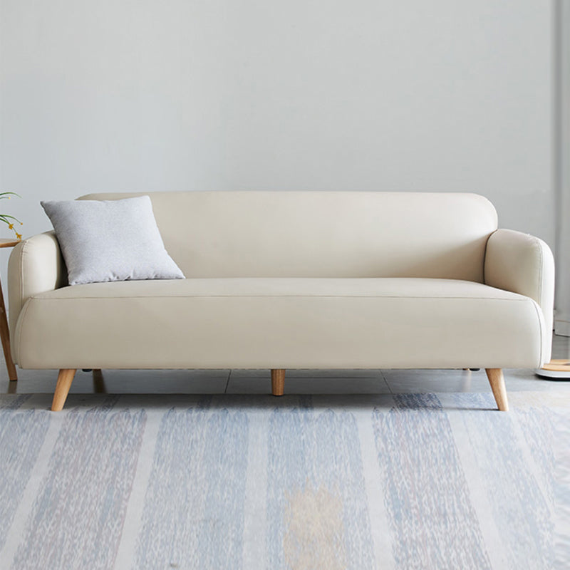 Divano a braccio incasso in pelle finta divano standard contemporaneo, 31,49 "w