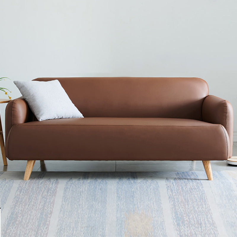 Divano a braccio incasso in pelle finta divano standard contemporaneo, 31,49 "w