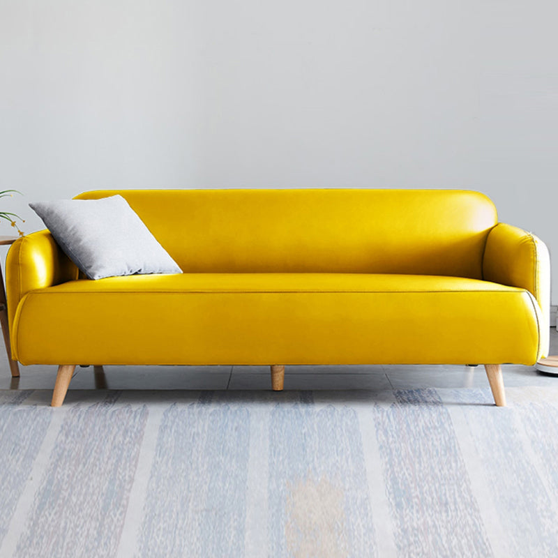 Divano a braccio incasso in pelle finta divano standard contemporaneo, 31,49 "w