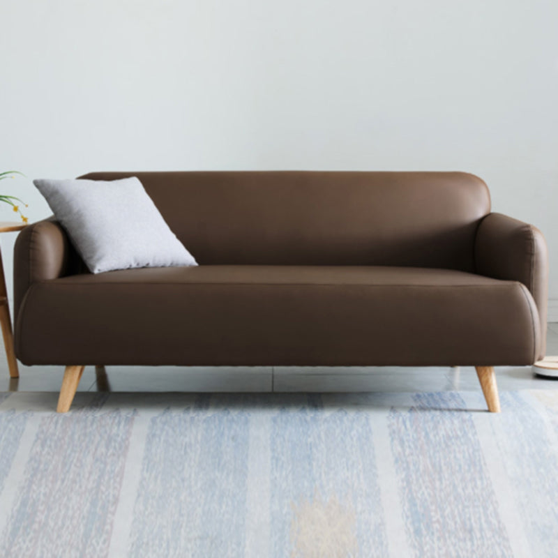 Divano a braccio incasso in pelle finta divano standard contemporaneo, 31,49 "w