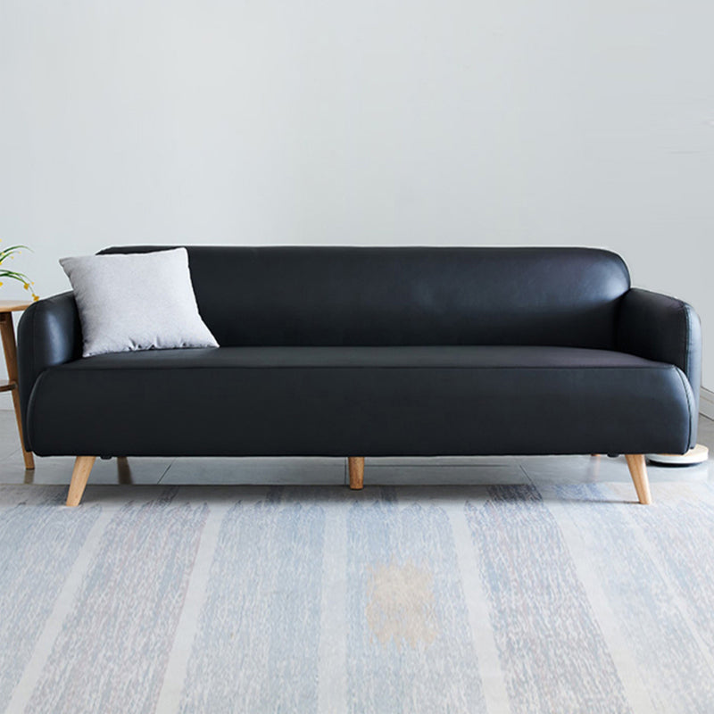 Divano a braccio incasso in pelle finta divano standard contemporaneo, 31,49 "w