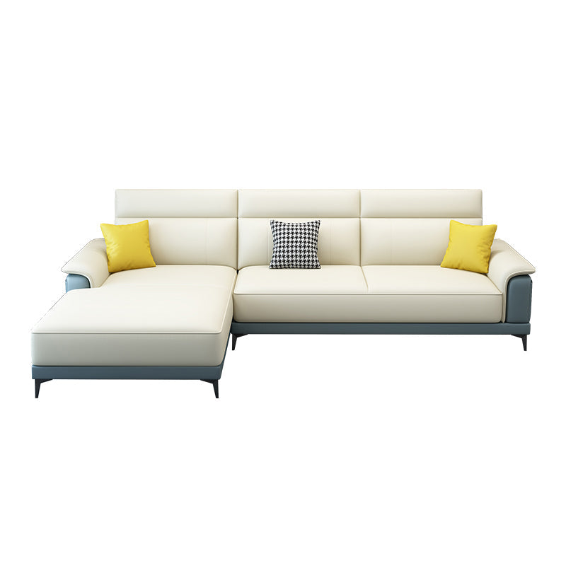 Scandinavian Stain Resistant Sofa & Chaise Pillow Top Arm Sectional