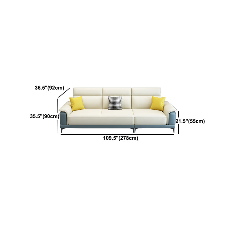 Scandinavian Stain Resistant Sofa & Chaise Pillow Top Arm Sectional