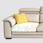 Contemporary Fabric Sofa in Beige Pillow Top Arm Sofa with Bolster Pillows