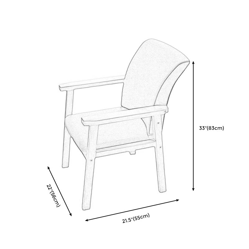 Linen Chair 22" L x 21.6" W x 32.6" H Arms Included Chair for Living Room Clearhalo 'Accent Chairs' 'accent_chairs' 'Chairs & Seating' 'furn' 'furn_accent_chairs' 'Furniture' 'Living Room Furniture' 5361062