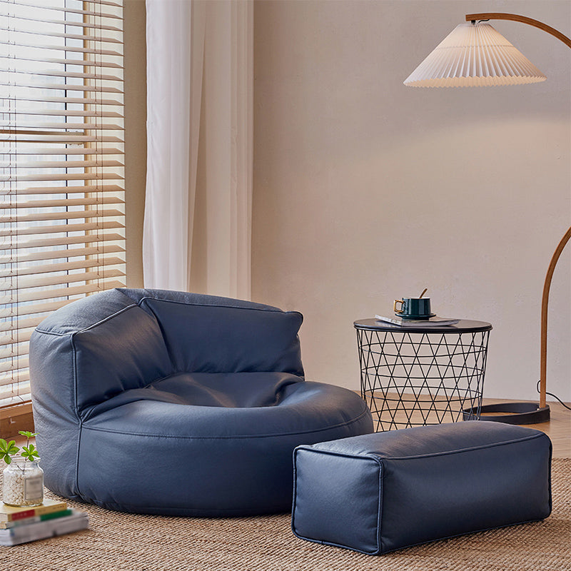 35,43 "l x 39.37" w x 19,68 "Hux sedia a braccia in pelle per soggiorno per soggiorno