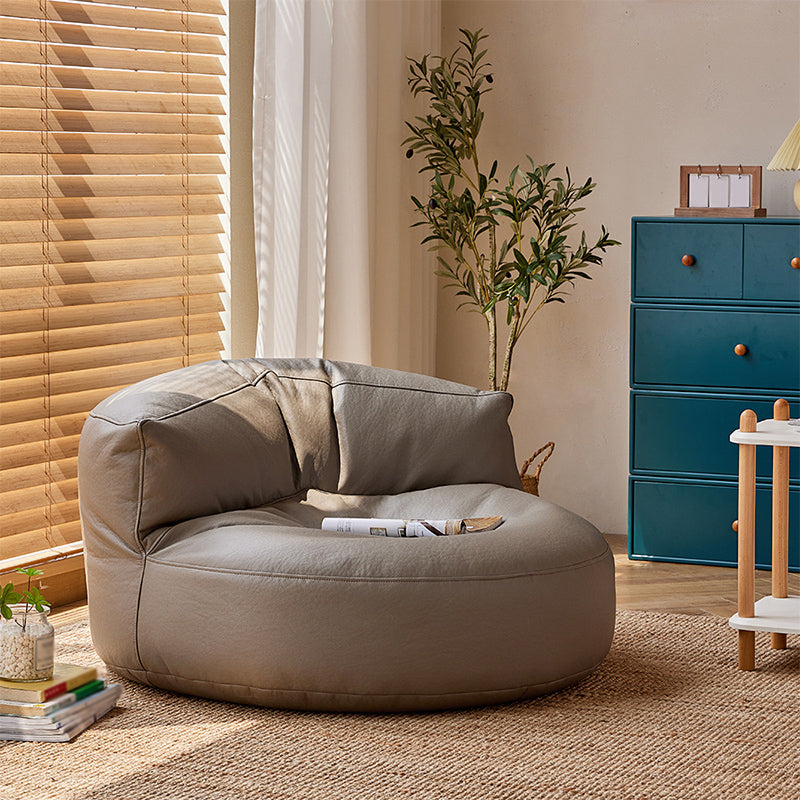 35,43 "l x 39.37" w x 19,68 "Hux sedia a braccia in pelle per soggiorno per soggiorno