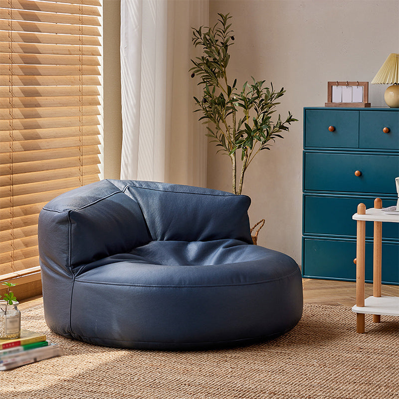 35,43 "l x 39.37" w x 19,68 "Hux sedia a braccia in pelle per soggiorno per soggiorno